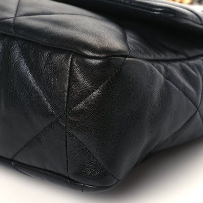 Chanel Goatskin Quilted Large Chanel 19 Flap Black 9 of 9