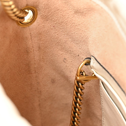 Gucci Calfskin Matelasse Mini GG Marmont 2.0 Bucket Bag White 12 of 16