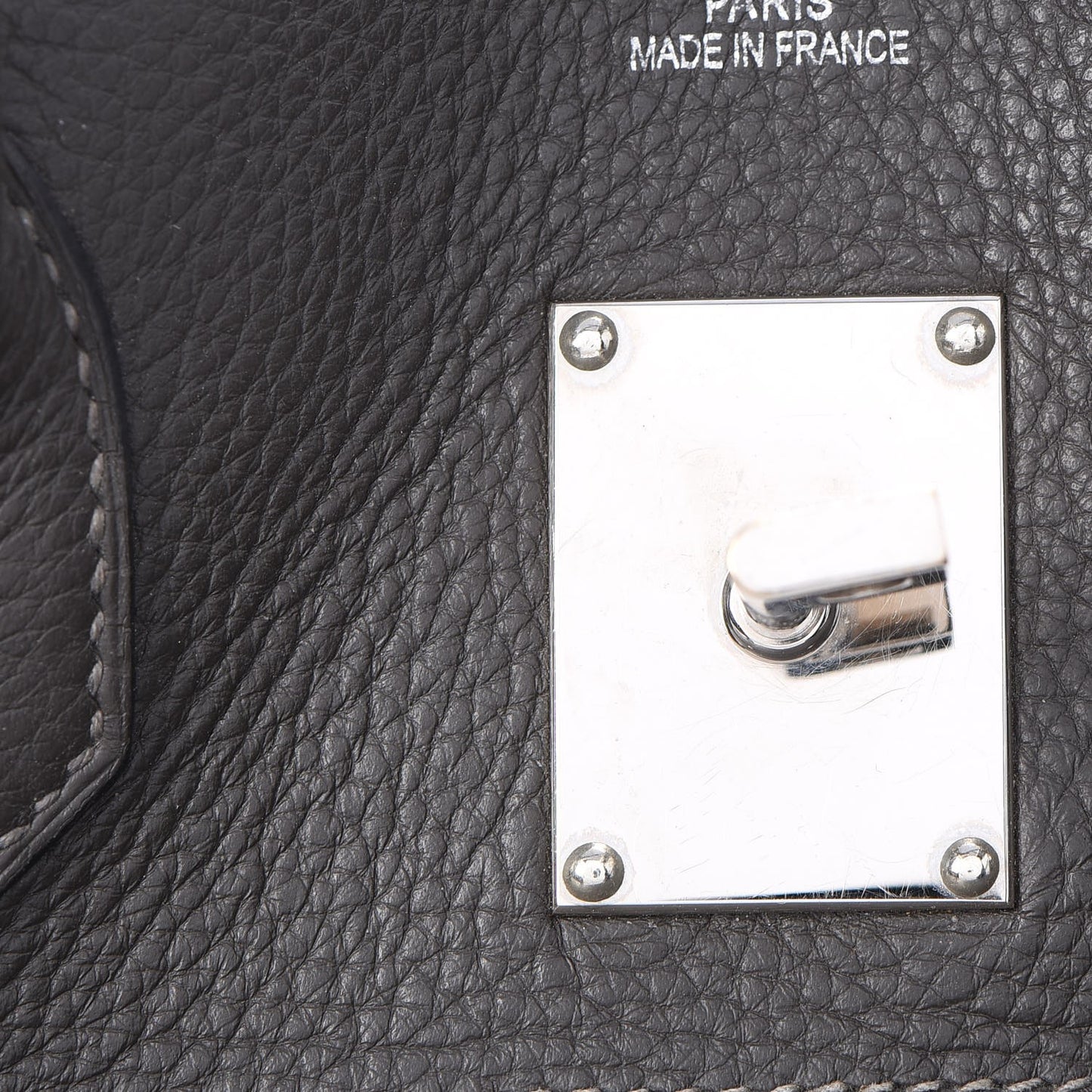 Taurillon Clemence JPG Birkin 42 Graphite