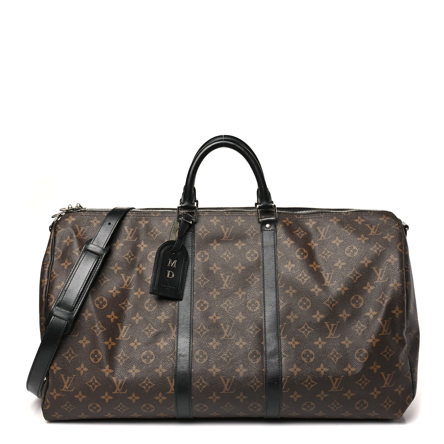 Louis Vuitton Monogram Macassar Keepall Bandouliere 55 1 of 9