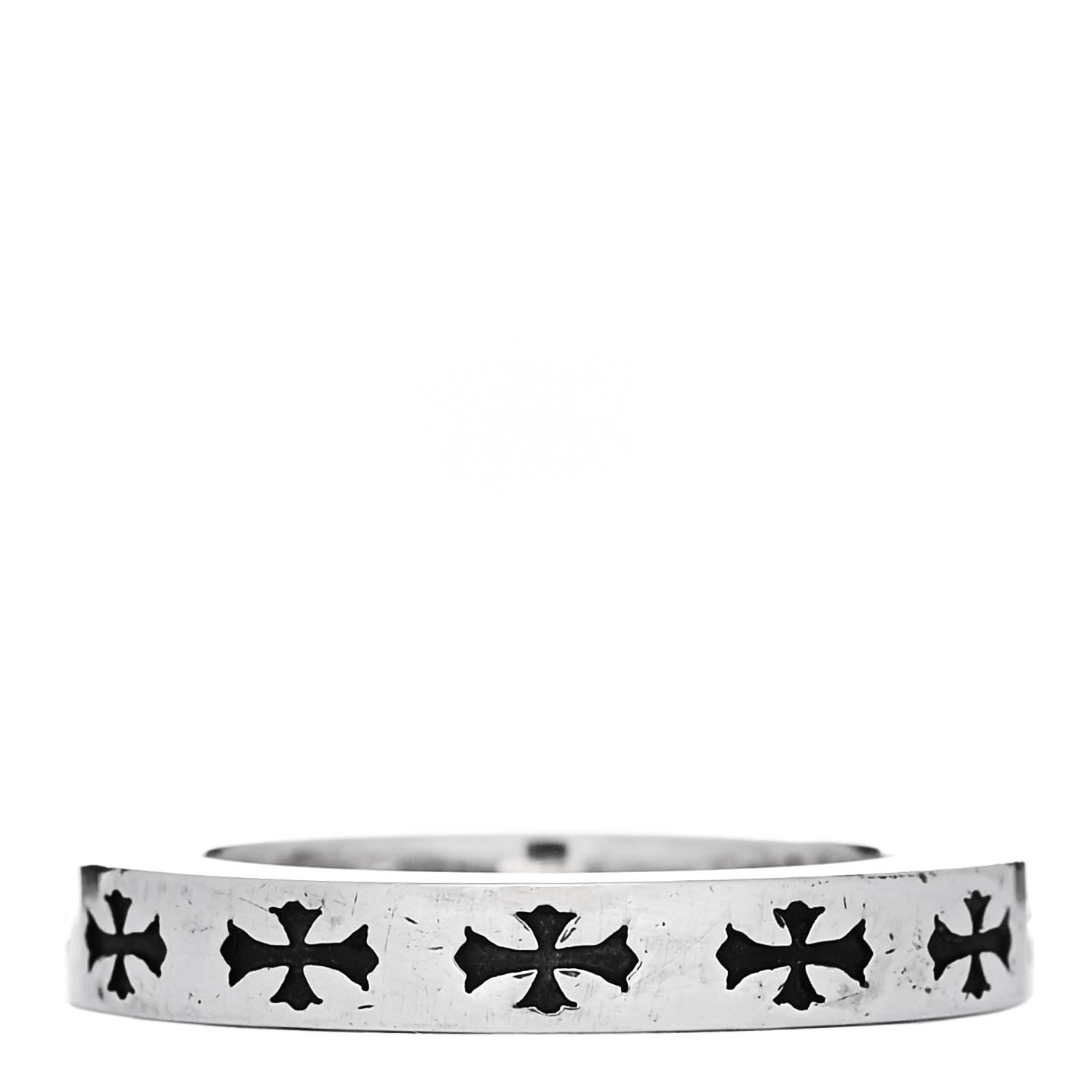 Chrome Hearts Sterling Silver LA Fck You Spacer Ring 49 5 3 of 5