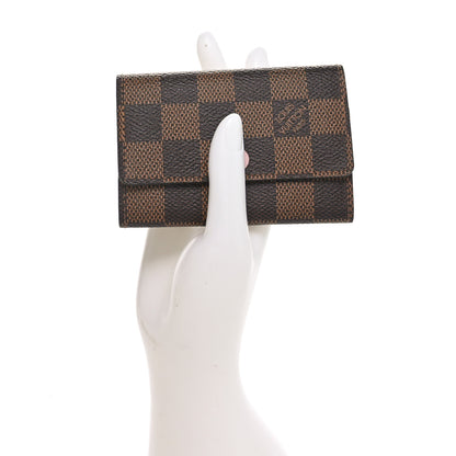 Louis Vuitton Damier Ebene Multicles 6 Key Holder Rose Ballerine 2 of 9