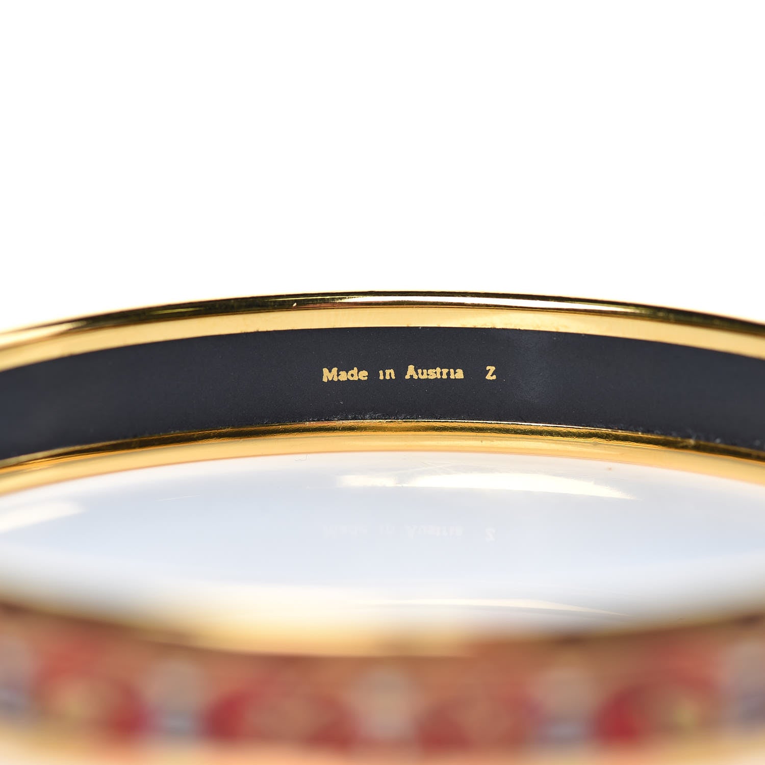 Hermes Enamel Printed Narrow Musical Instruments Bracelet 70 5 of 5
