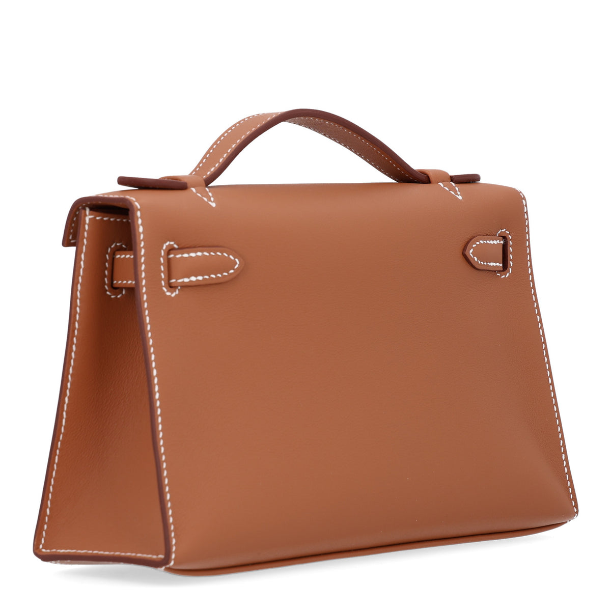 Hermes Swift Kelly Pochette Clutch Gold 3 of 11