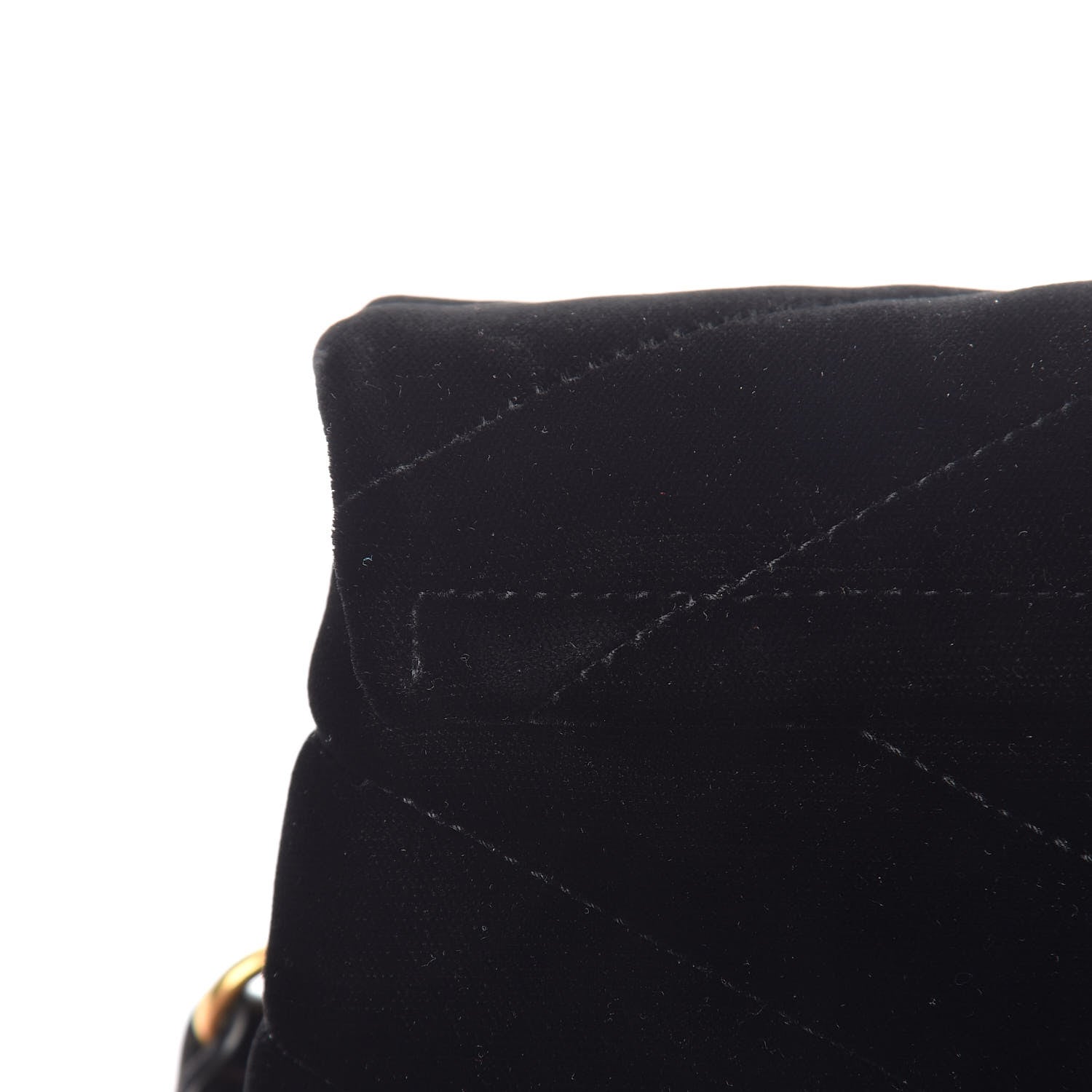 Saint Laurent Velvet Y Quilted Monogram Toy Loulou Crossbody Bag French Black 11 of 14
