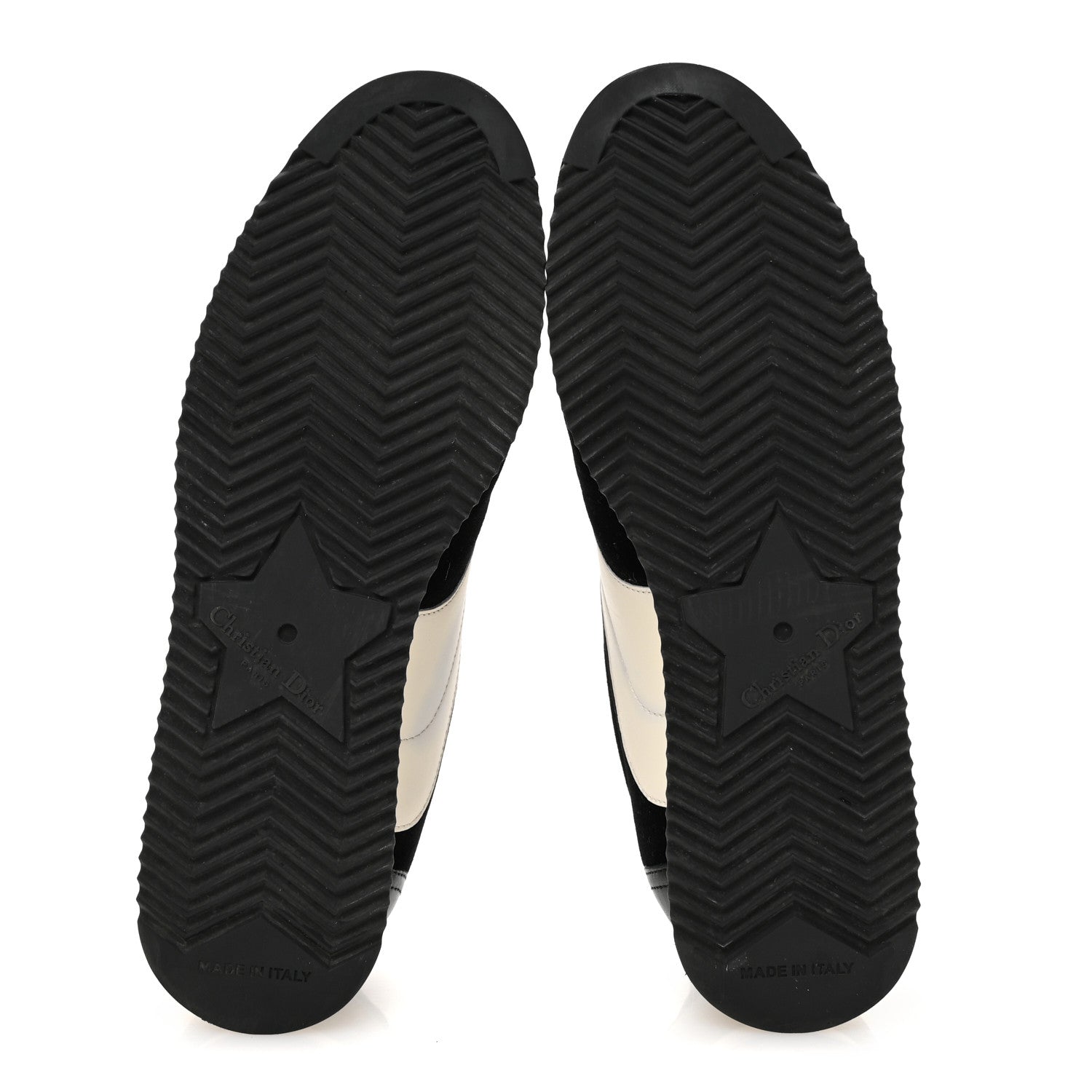 Christian Dior Velvet Mix Diorun Sneakers 37.5 Black Off White 6 of 10