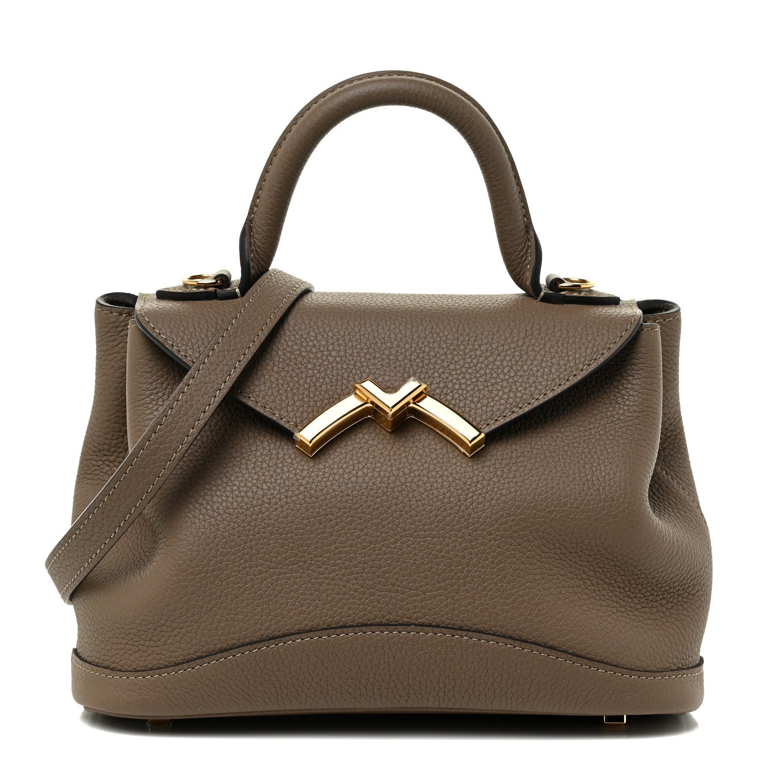Moynat Taurillon Blush Calfskin Gabby BB Taupe 1 of 11