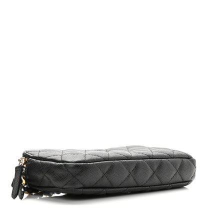 Chanel Caviar Quilted Small Clutch With Chain Black 4 of 14