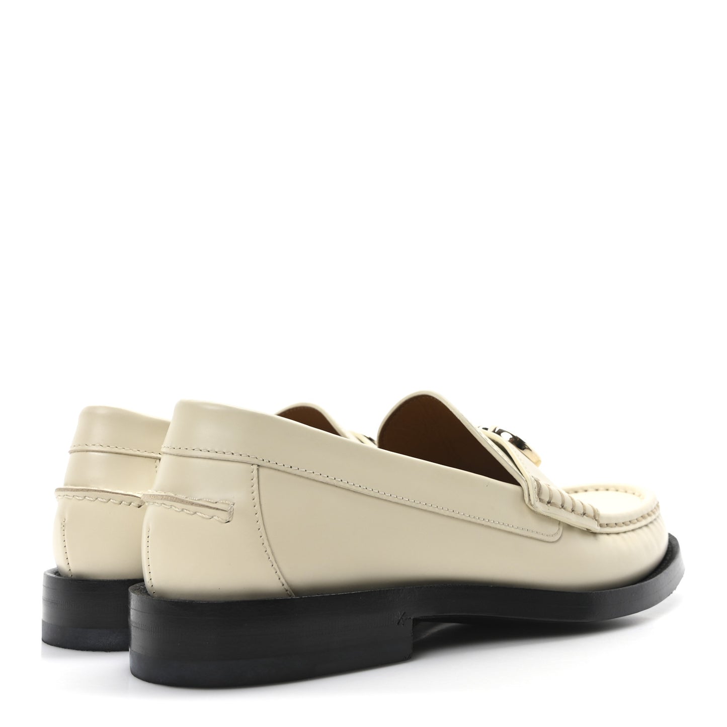Millennial Ribot Womens Interlocking G Moccasin Loafers 37 New Ivoire