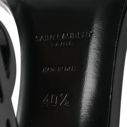 Saint Laurent Patent Calfskin Opyum 110 Sandals 40.5 Black 8 of 11