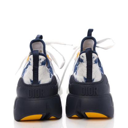 Christian Dior Technical Fabric Tie & Dior Print Womens D-Connect Sneakers 41 Denim 4 of 9