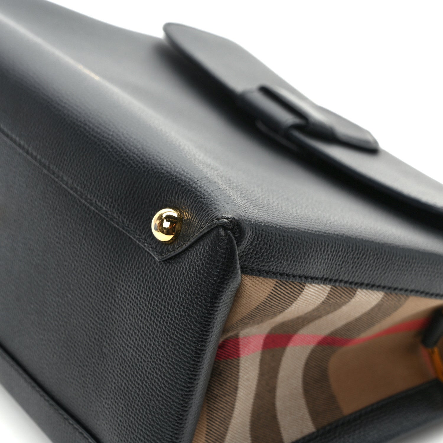 Burberry Derby Calfskin House Check Medium Camberley Black 13 of 18