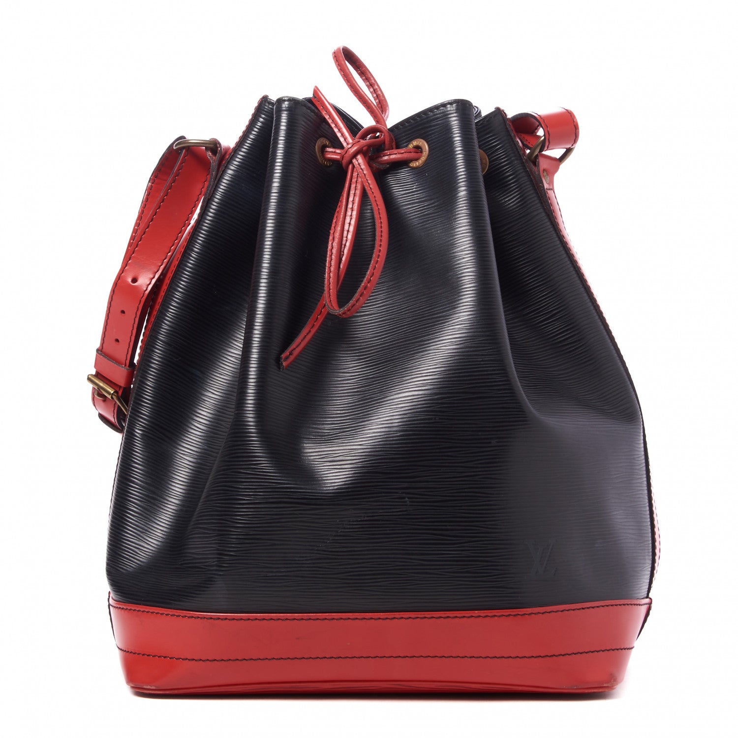Louis Vuitton Epi Bi-Color Noe Castillan Red Black 1 of 10
