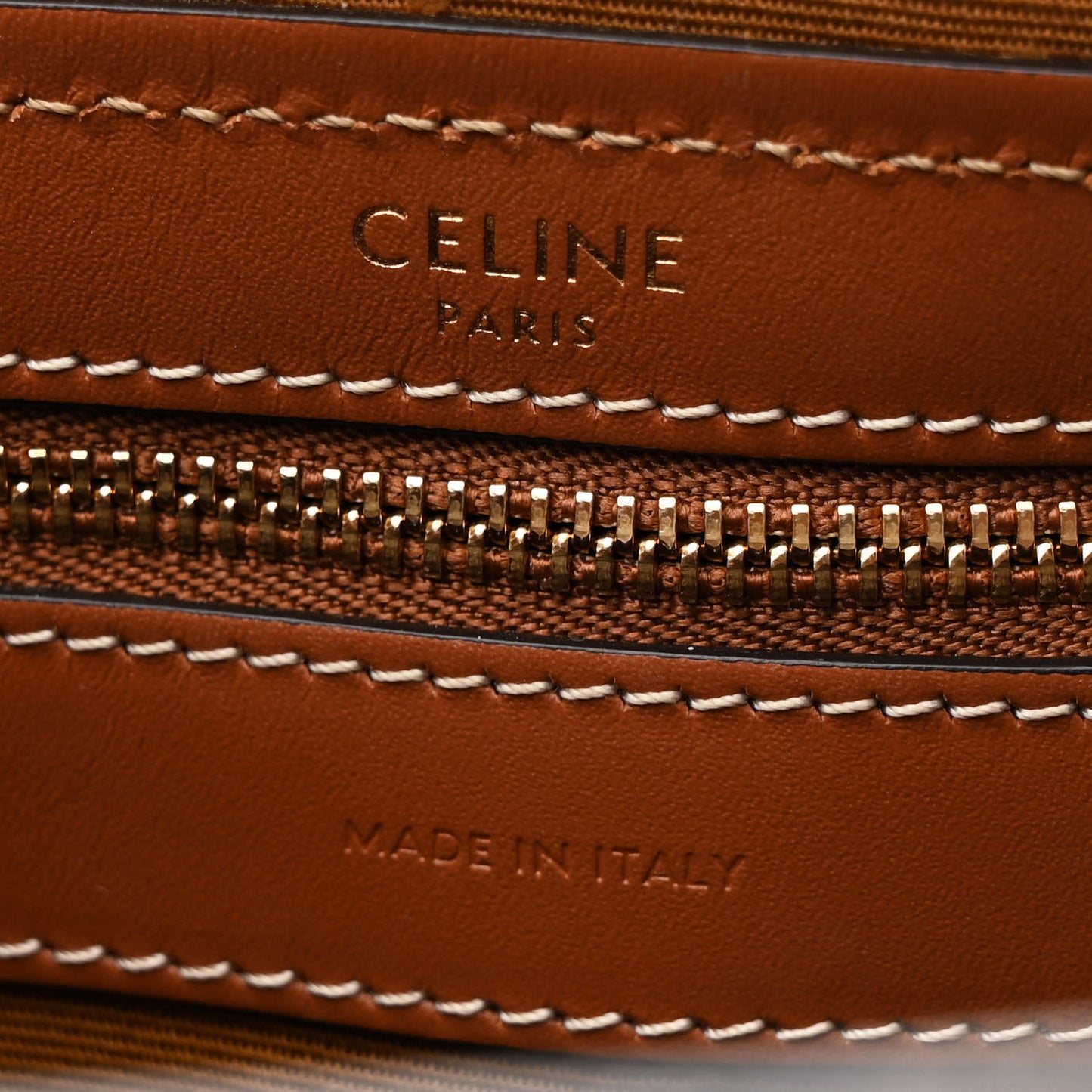 Triomphe Canvas Calfskin Boston Bag Tan
