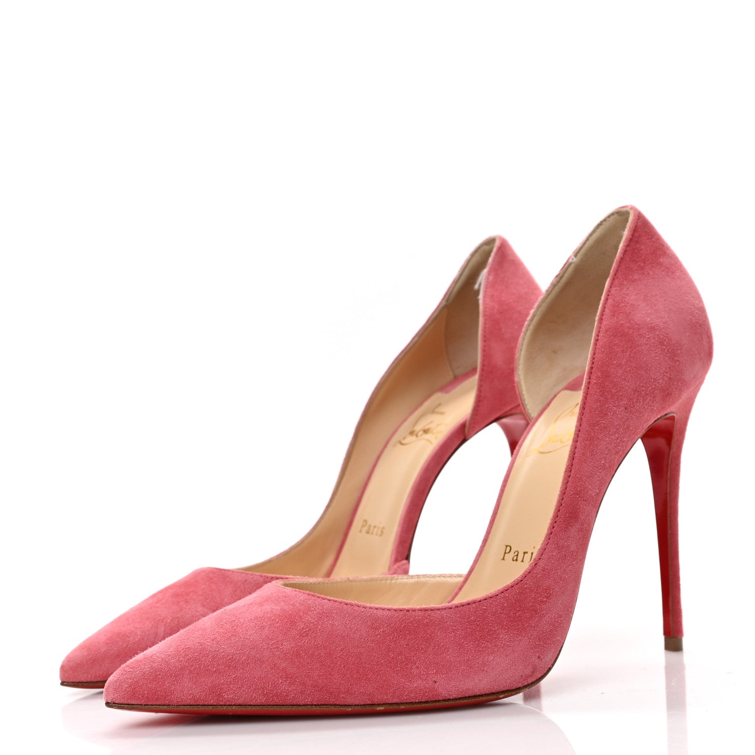 Christian Louboutin Veau Velour Iriza 100 Pumps 38 Milady 3 of 8