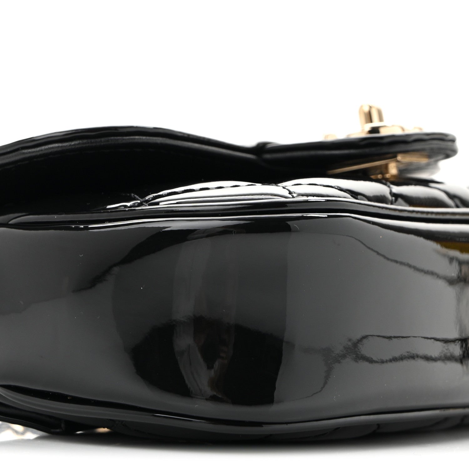 Chanel Patent Calfskin Quilted Mini Clutch Black 9 of 10
