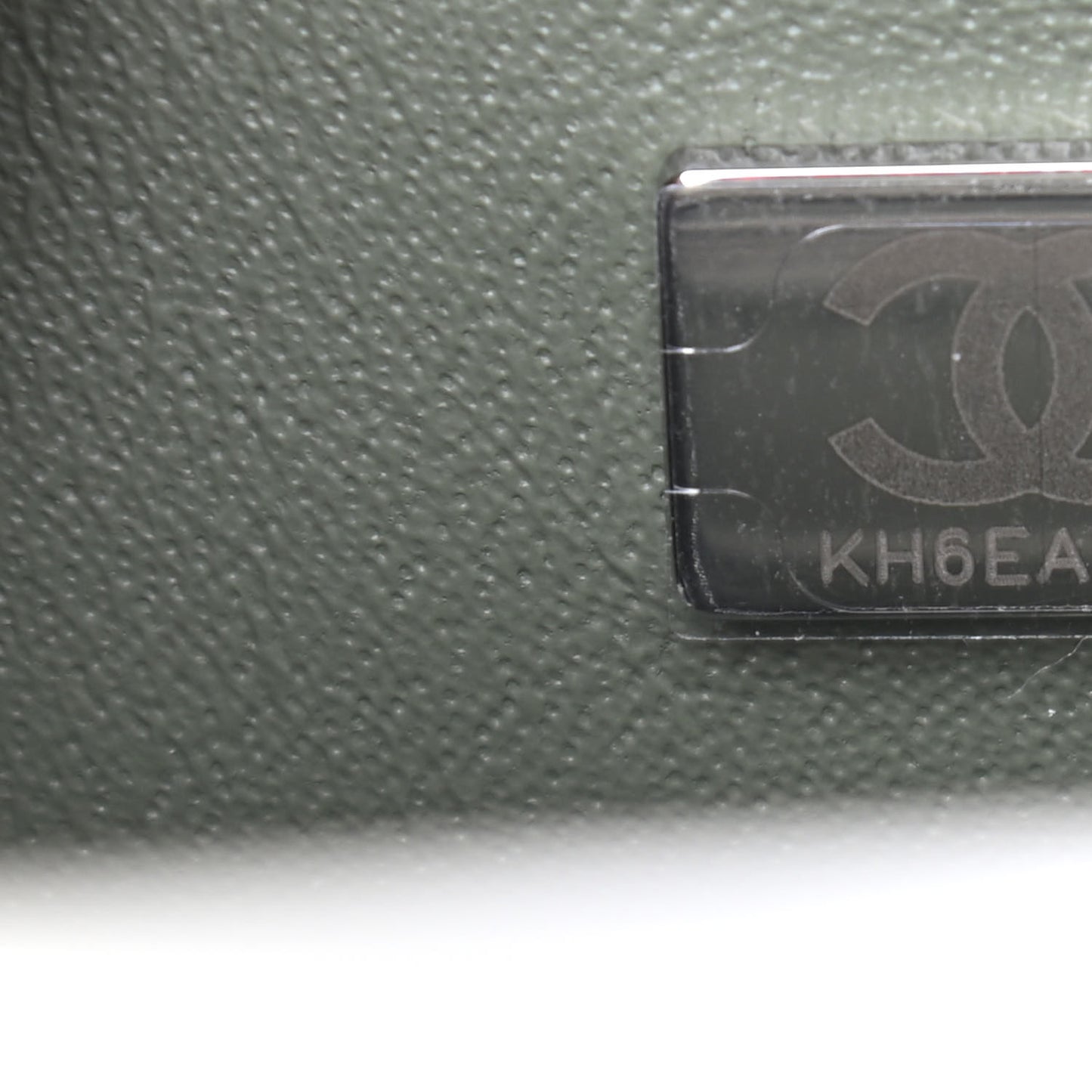Lambskin Quilted Mini Rectangular Flap Green