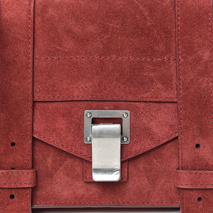 Proenza Schouler Suede PS1 Mini Pouch Messenger Bag Midnight Plum 9 of 13