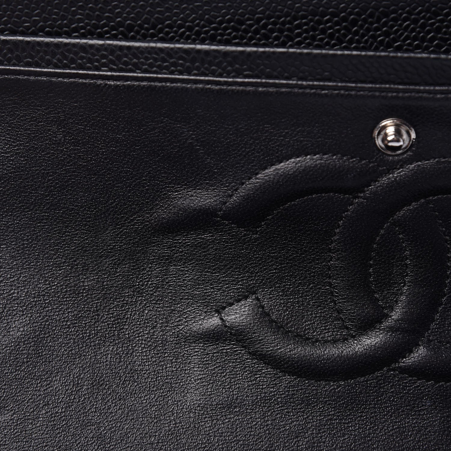 Chanel Caviar Quilted Medium Double Flap Black 10 of 13