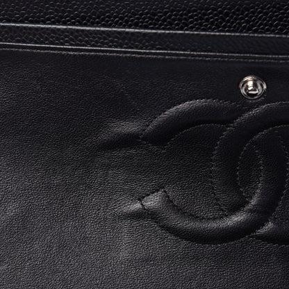 Chanel Caviar Quilted Medium Double Flap Black 10 of 13