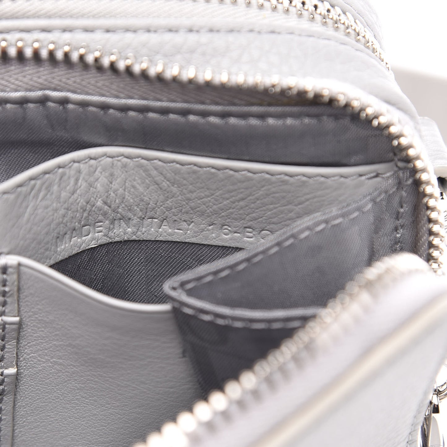 X AIR JORDAN Grained Calfskin Crossbody Grey