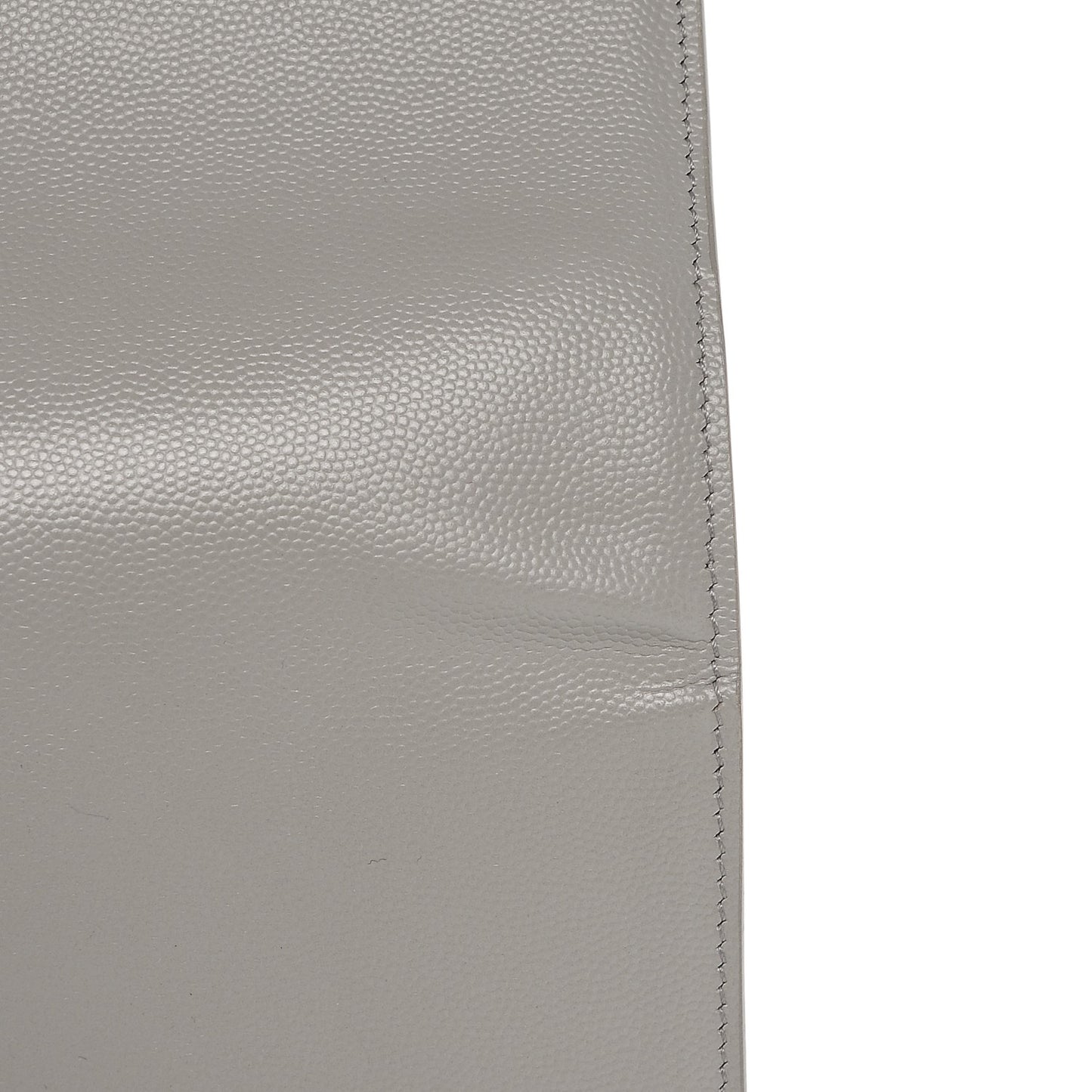 Grain De Poudre Classic Monogram Kate Clutch Light Grey