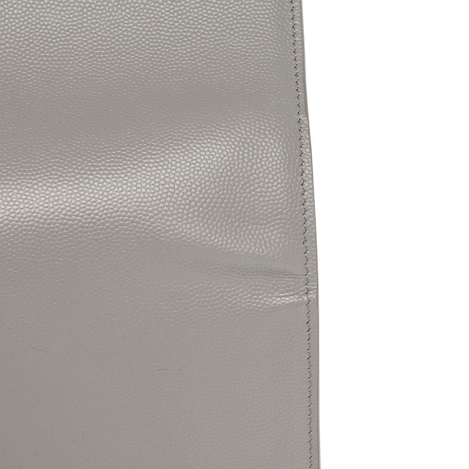 Saint Laurent Grain De Poudre Classic Monogram Kate Clutch Light Grey 8 of 8