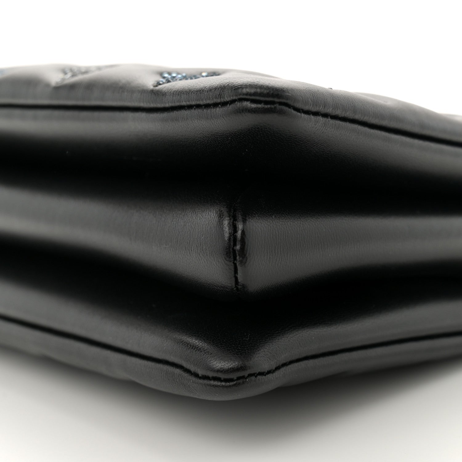 Louis Vuitton Lambskin Swarovski Crysta Embossed Monogram Coussin BB Black 10 of 10