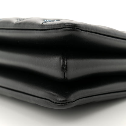 Louis Vuitton Lambskin Swarovski Crysta Embossed Monogram Coussin BB Black 10 of 10