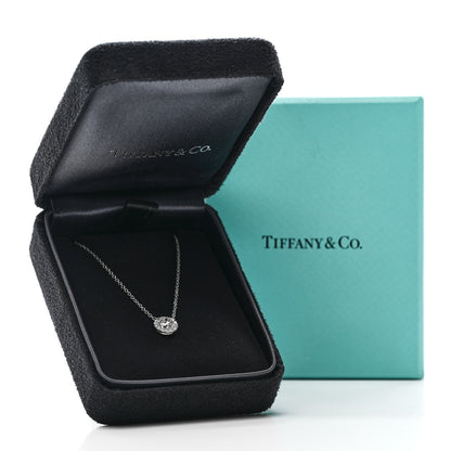 Tiffany Platinum Diamond .41ct Soleste Pendant Necklace 4 of 6