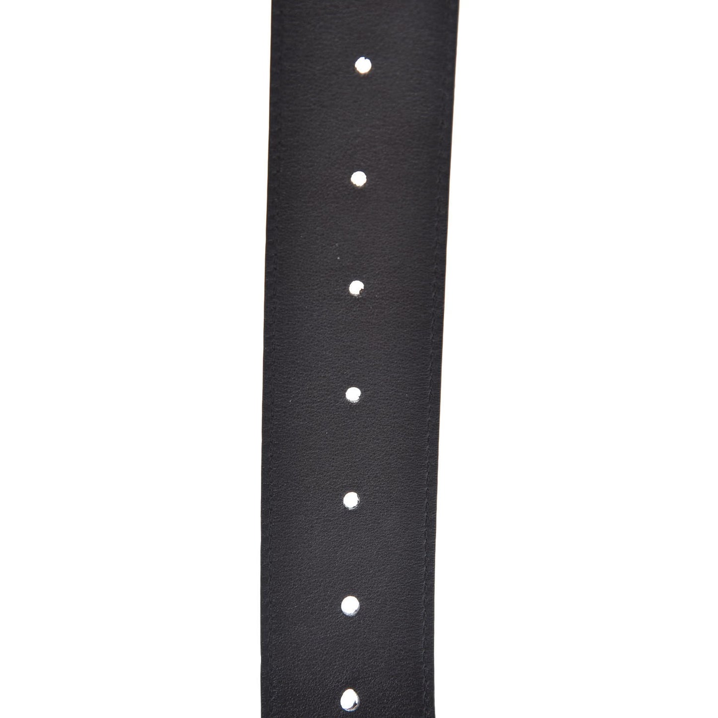 Moon Calfskin Nickel Double G 40mm Belt 115 46 Dark Cocoa