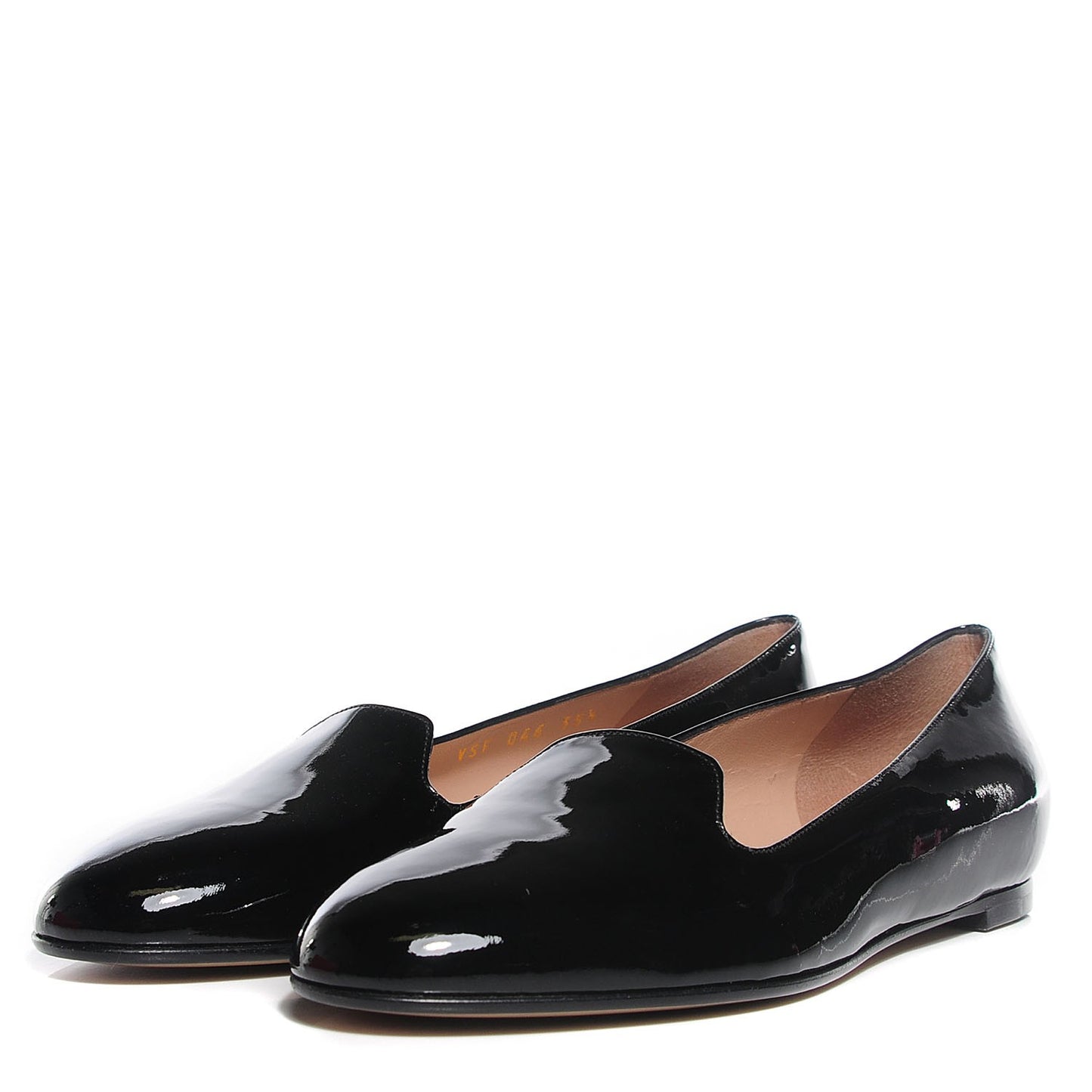 Patent Loafer Flats 35.5 Black
