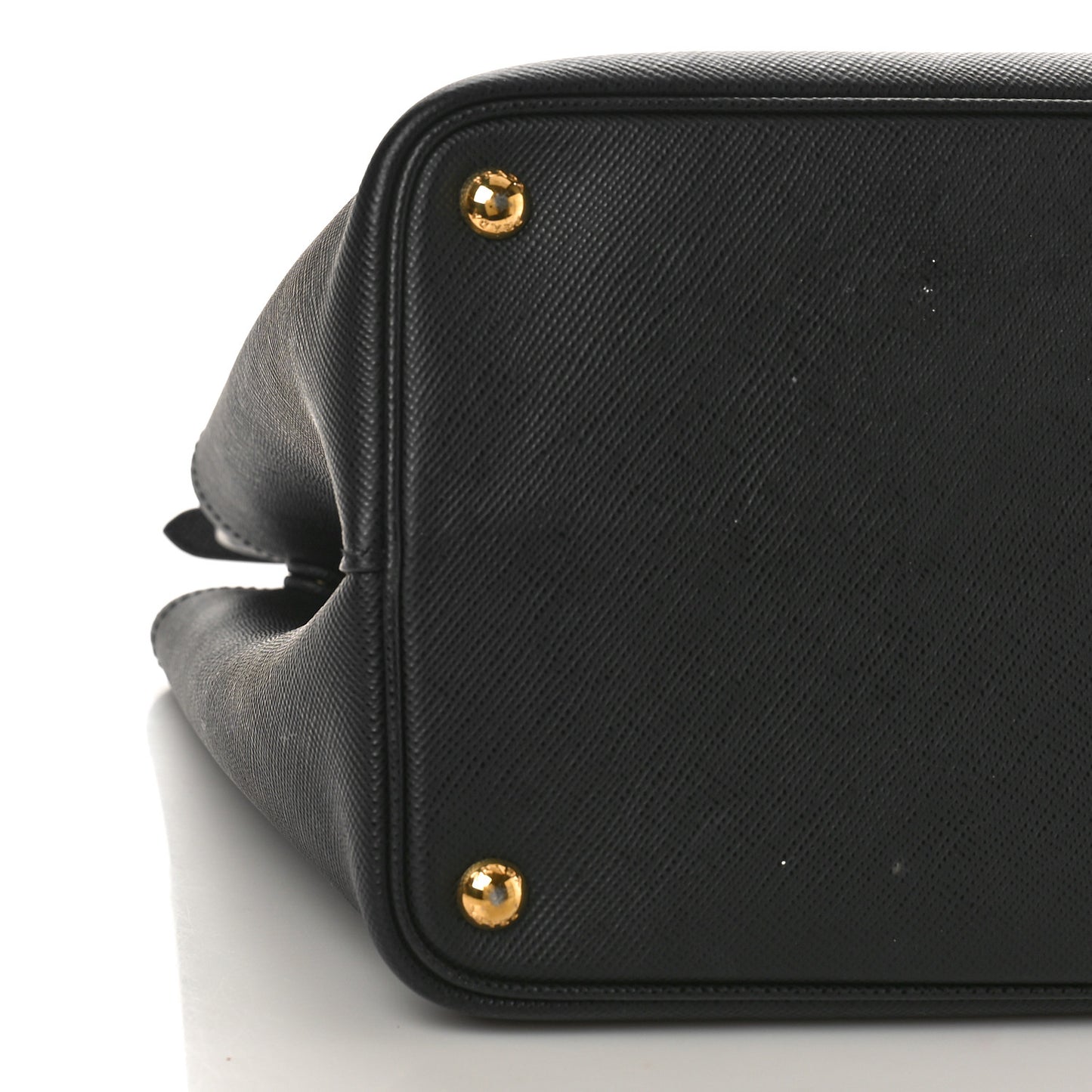 Saffiano Cuir Large Double Bag Black Mughetto