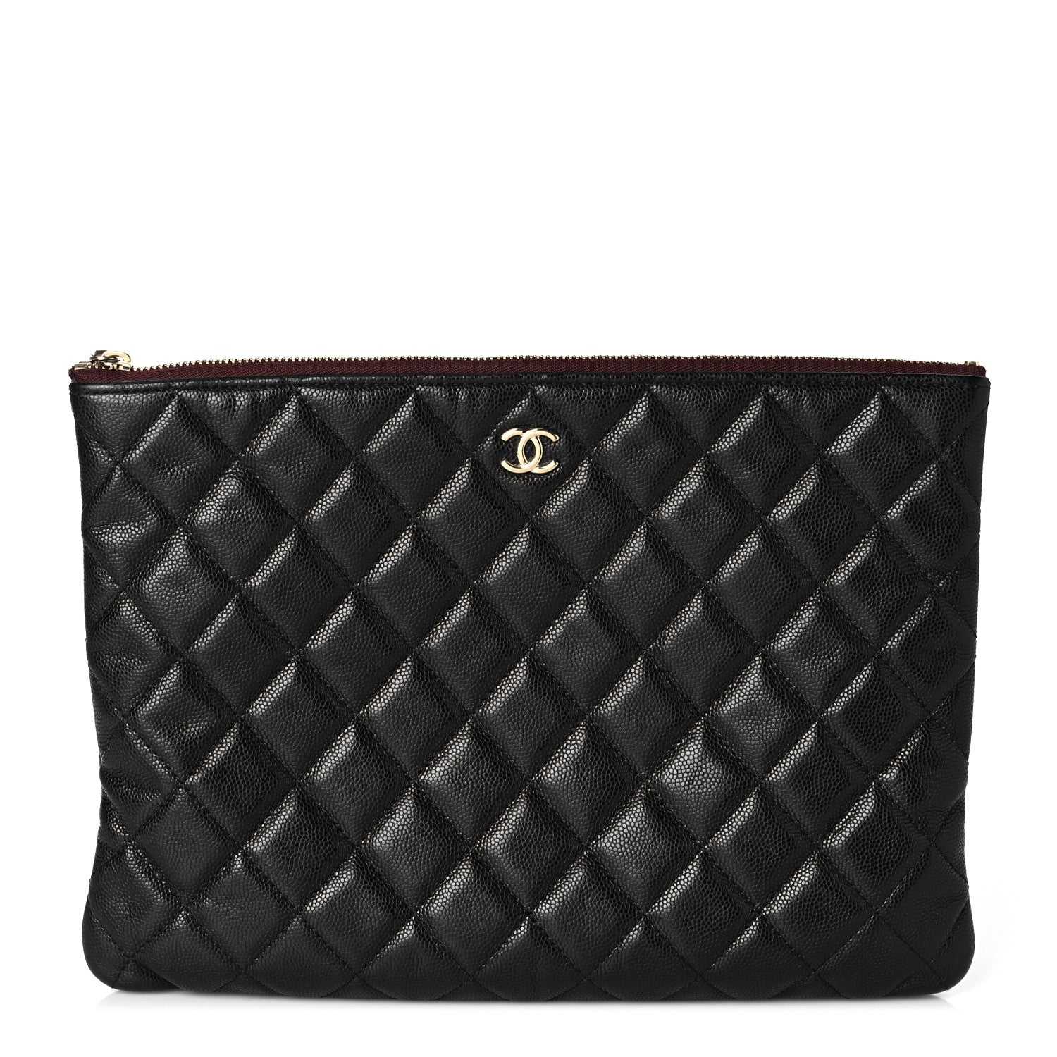 Chanel Caviar Quilted Medium Cosmetic Case Black 1 of 10