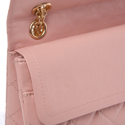 Chanel Aged Calfskin Quilted 2.55 Reissue 226 Flap Light Pink 11 of 15
