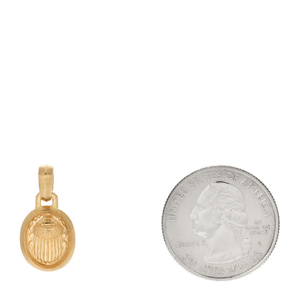 David Yurman 18K Yellow Gold Small Petrvs Scarab Pendant 2 of 4