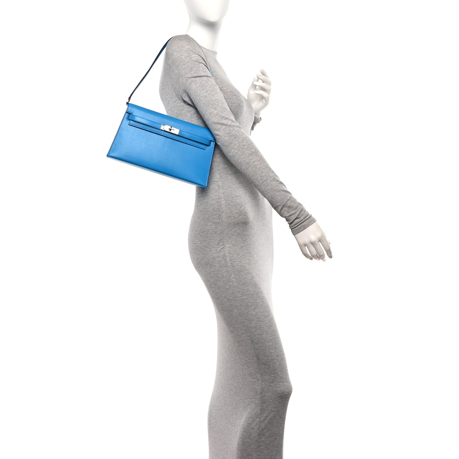 Hermes Chevre Chamkila Kelly Elan Bleu Frida 2 of 11