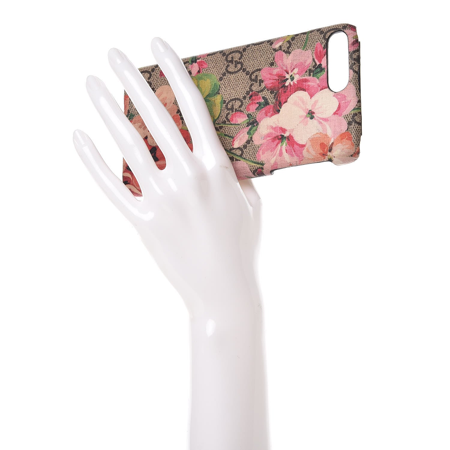 Gucci GG Supreme Monogram Blooms iPhone 8 Plus Case Beige Multicolor Dry Rose 2 of 12