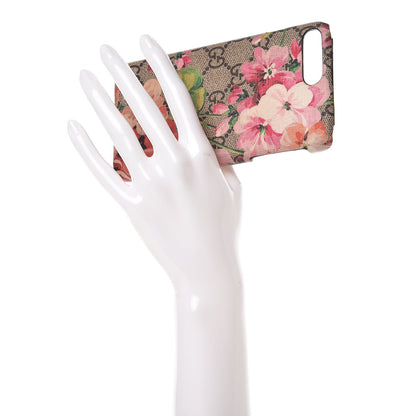 Gucci GG Supreme Monogram Blooms iPhone 8 Plus Case Beige Multicolor Dry Rose 2 of 12