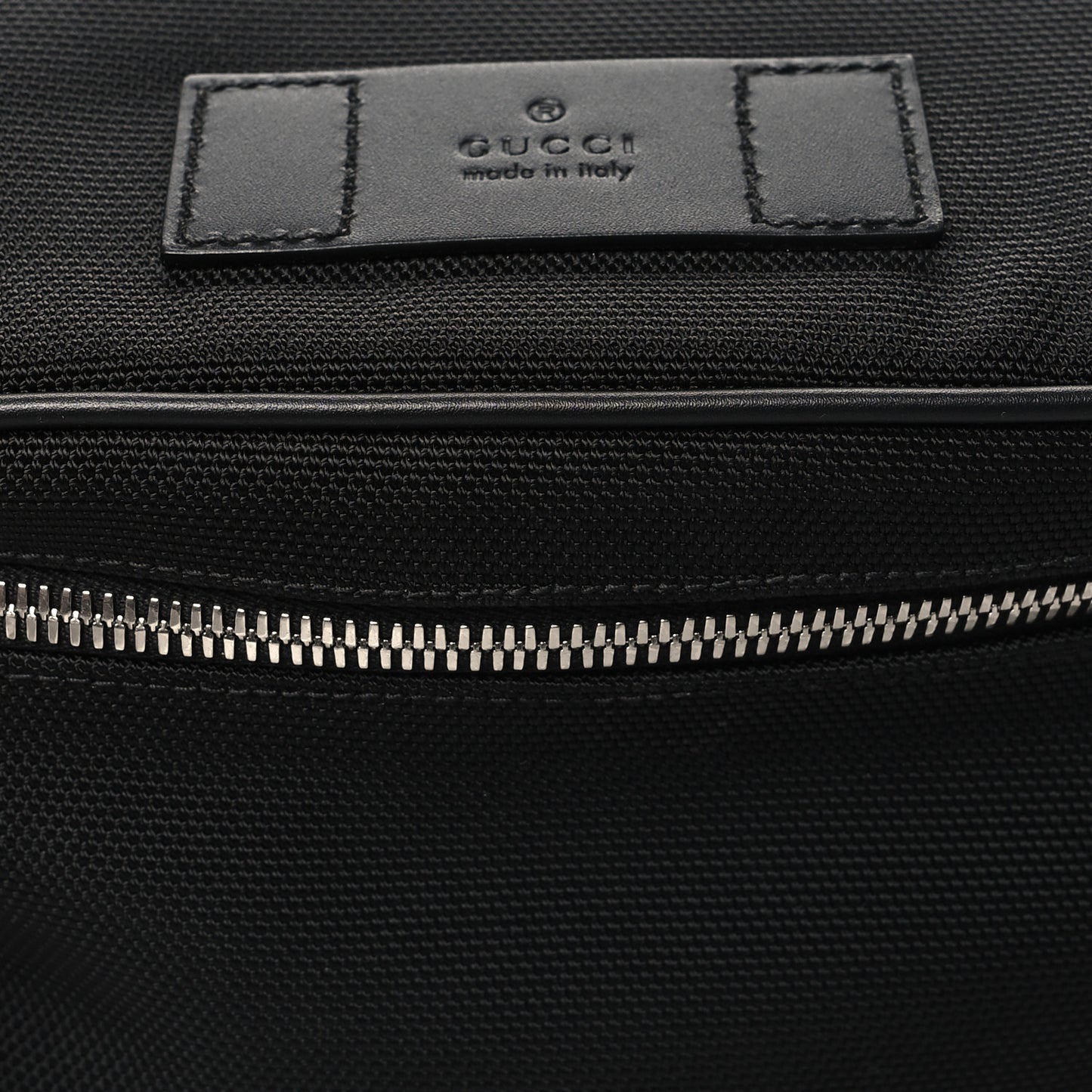 Techno Canvas Web Large Belt Bag Black