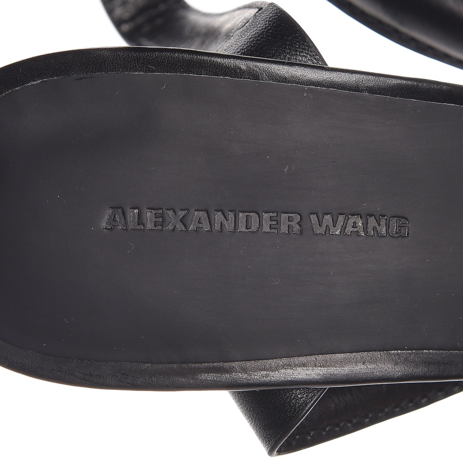 Alexander Wang Calfskin Lovisa Ankle Strap Pumps 35.5 Black 7 of 9