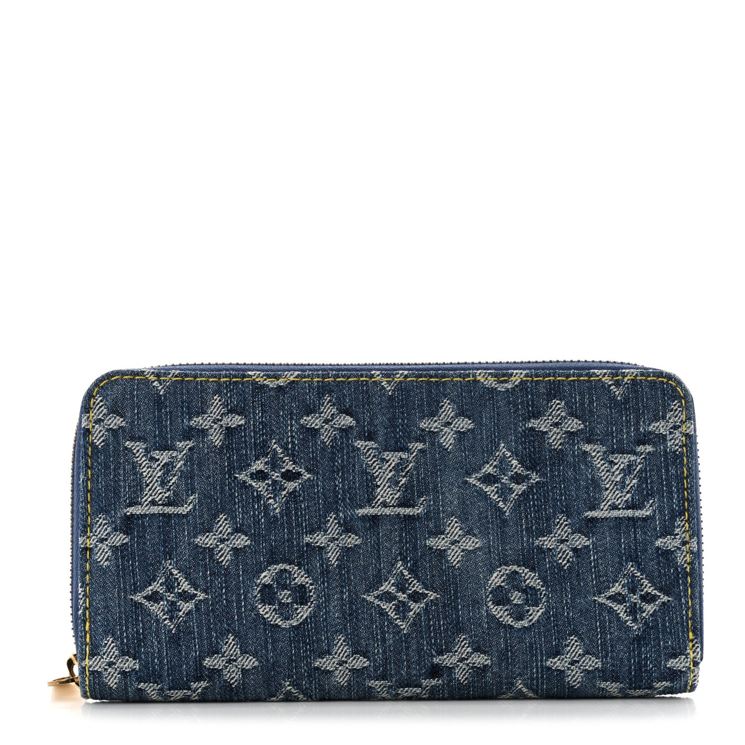 Louis Vuitton Monogram Denim Zippy Wallet Blue 1 of 7