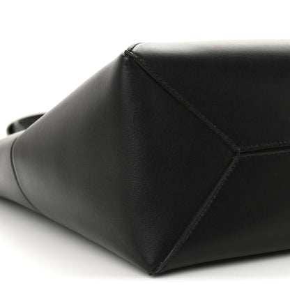 Loewe Shiny Calfskin Medium Puzzle Fold Tote Black 8 of 9