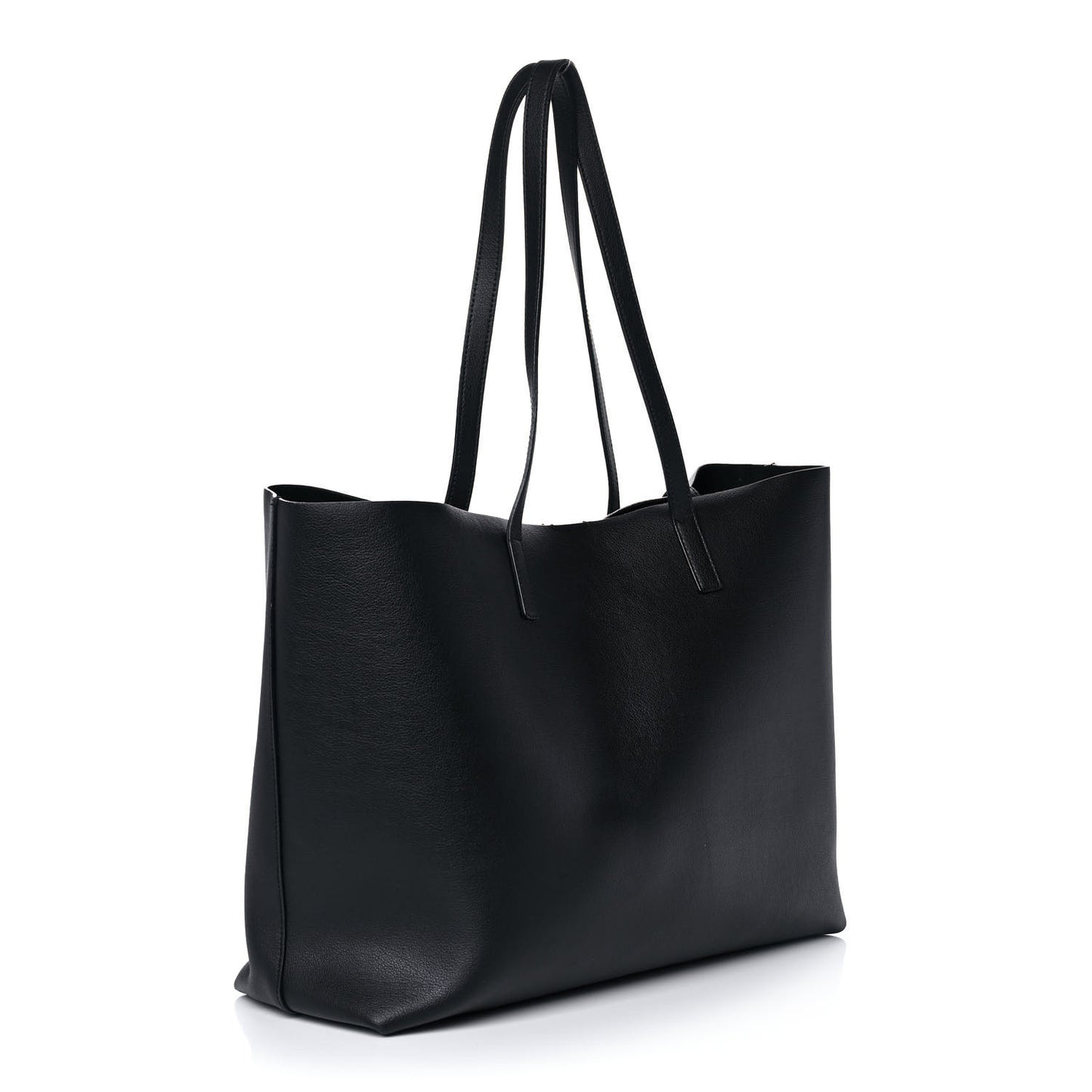 Calfskin Large Shopping Tote Black