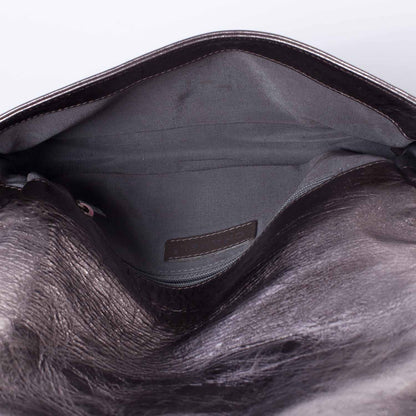 Chanel Leather Modern Chain Flap Bag Dark Silver 8 of 10