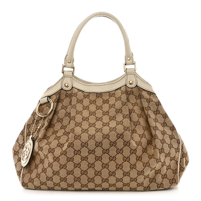 Gucci Monogram Medium Sukey Tote Off White 1 of 12