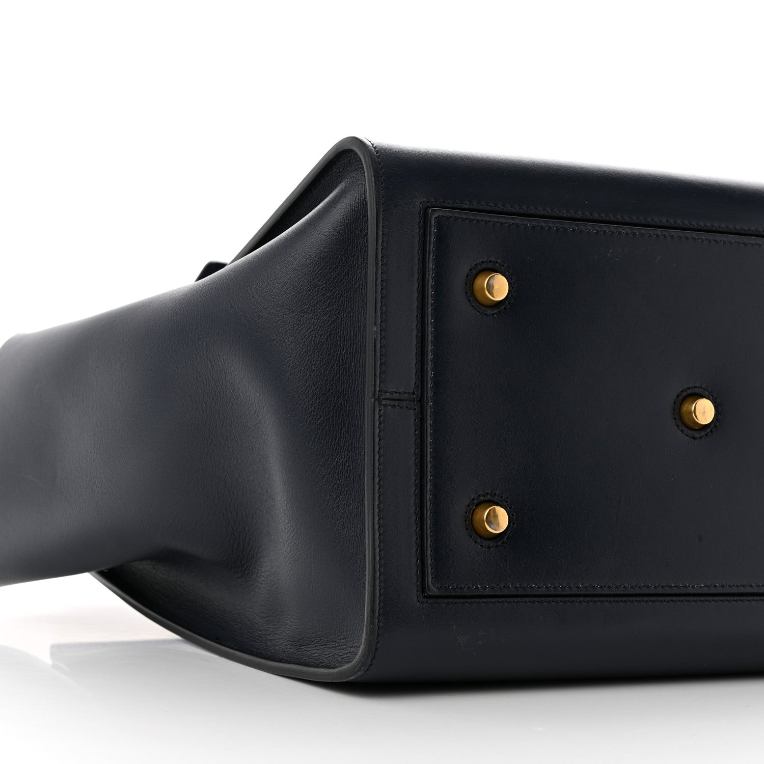 Celine Palmelato Calfskin Medium Tie Knot Tote Midnight 9 of 10