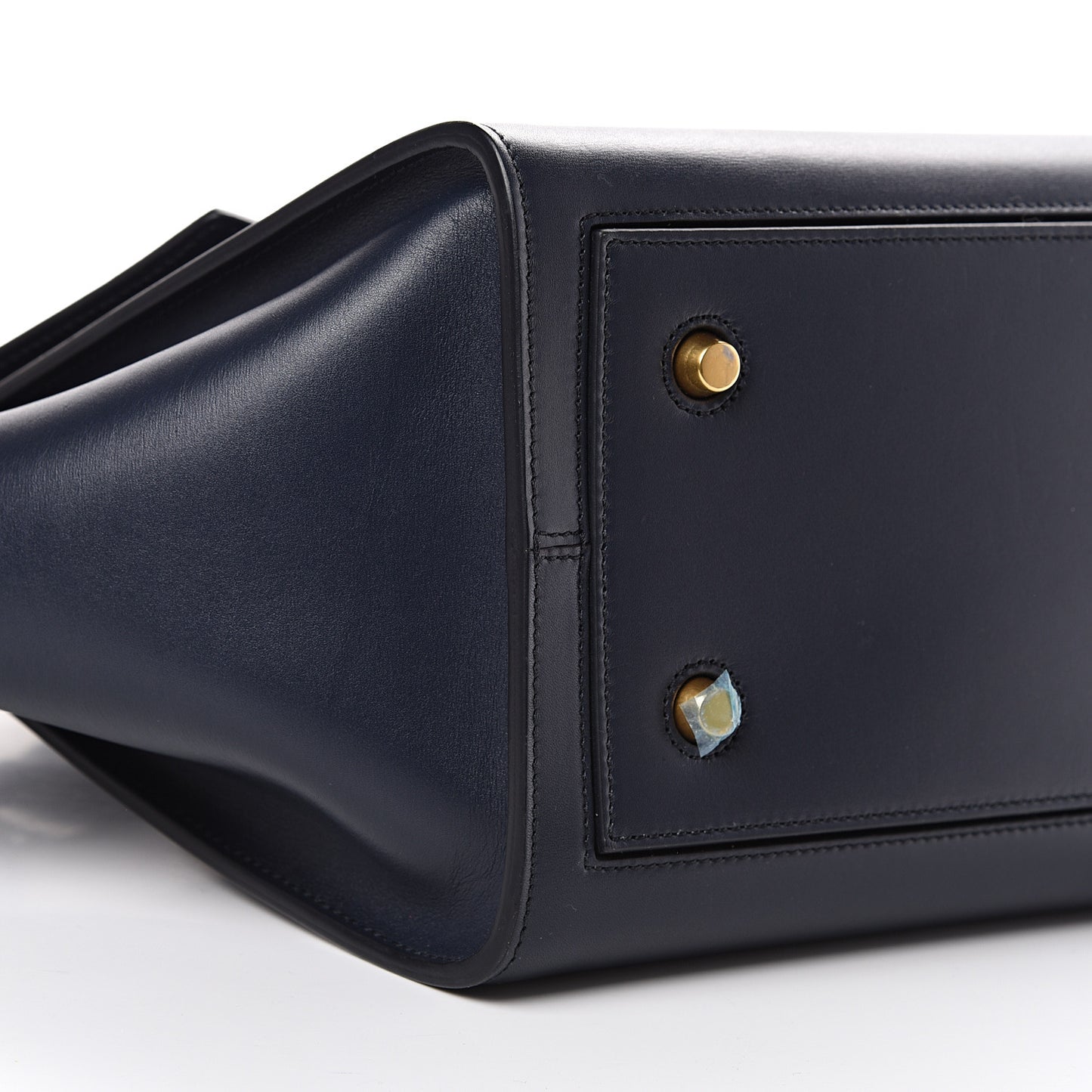 Smooth Calfskin Small Tie Knot Tote Midnight