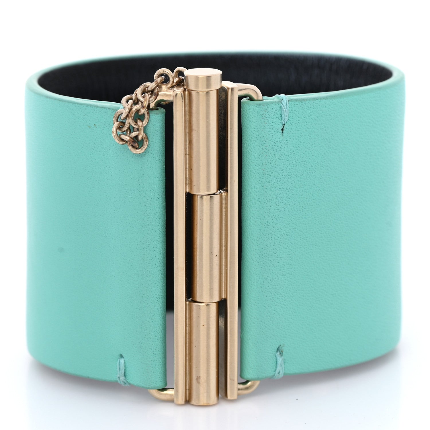 Chanel Calfskin CC Wide Cuff S Light Green 3 of 6