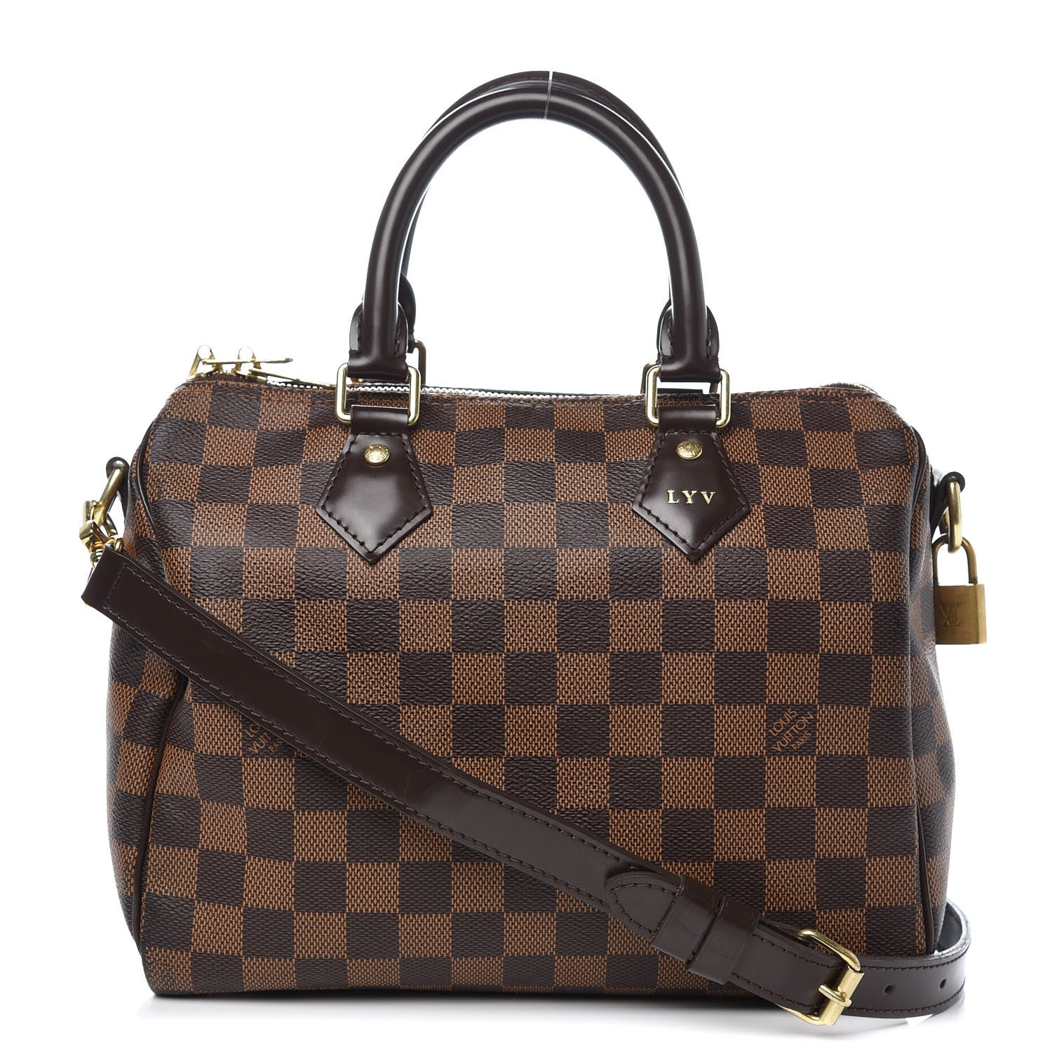 Louis Vuitton Damier Ebene Speedy Bandouliere 25 1 of 7